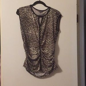 Vince Camuto leopard shirt